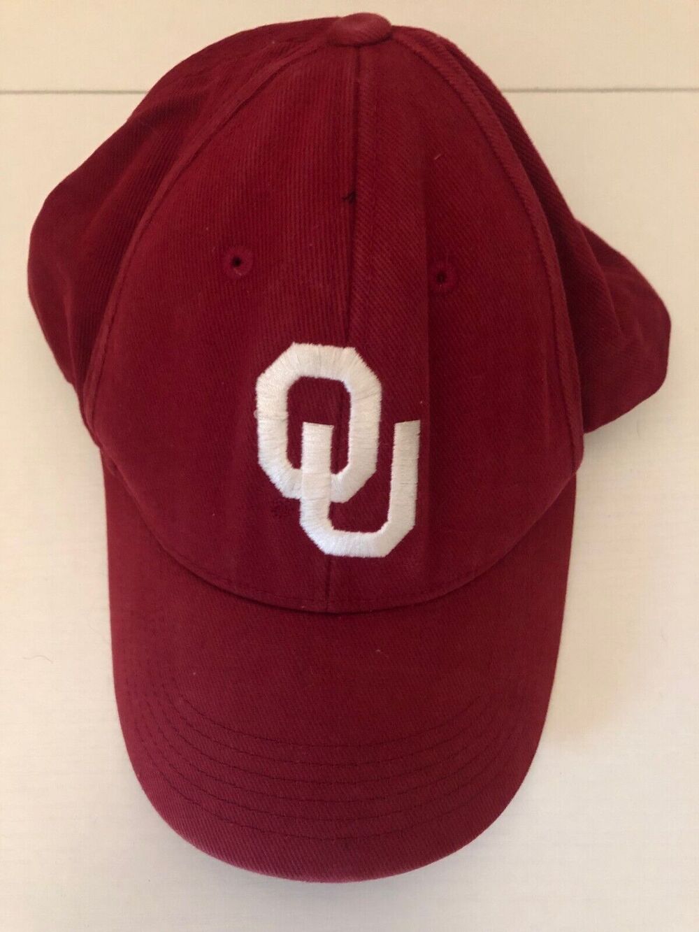 OU Oklahoma Sooners Hat‎ Adult Men's Red Strap Back Adjustable Cap Soft Cotton